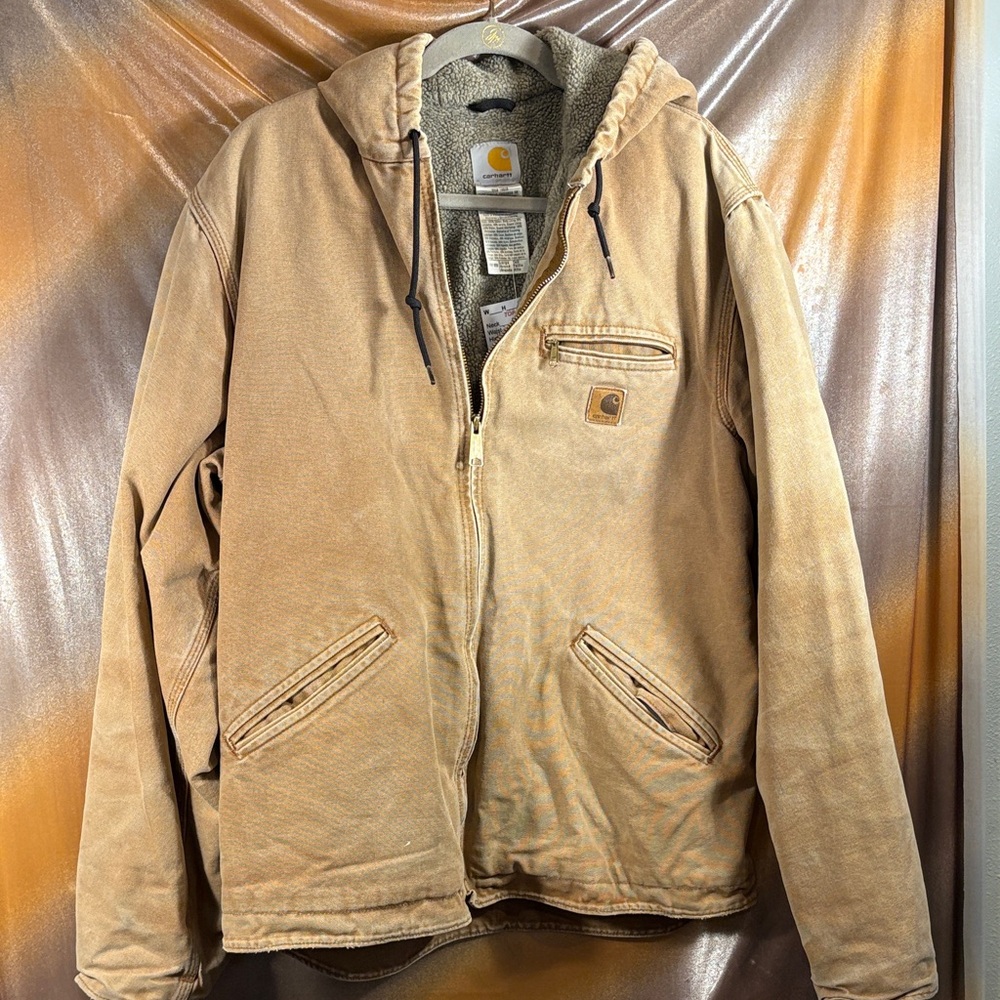 Carhartt Men's Brown Hooded Performance Jacket size L well worn bag999